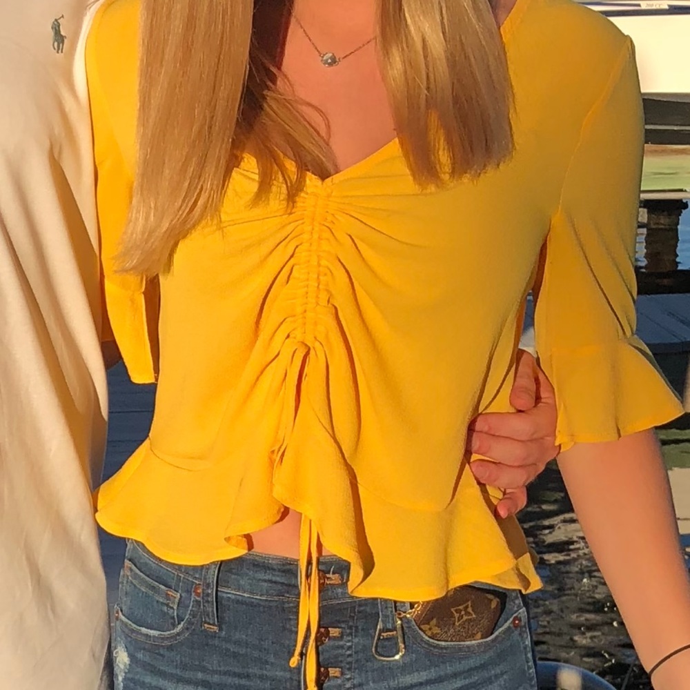 Elodie Yellow Blouse